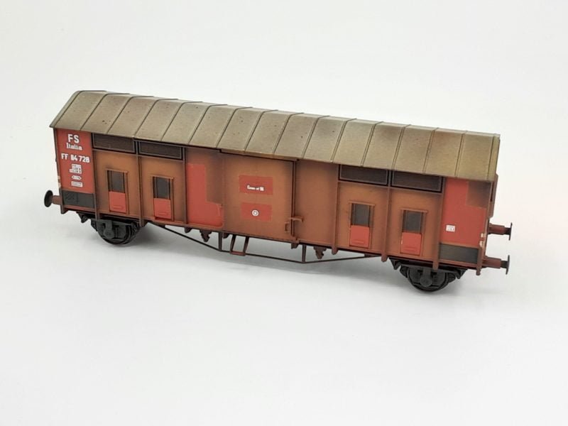2TAC40240 - Carro tipo FF FS invecchiato - H0