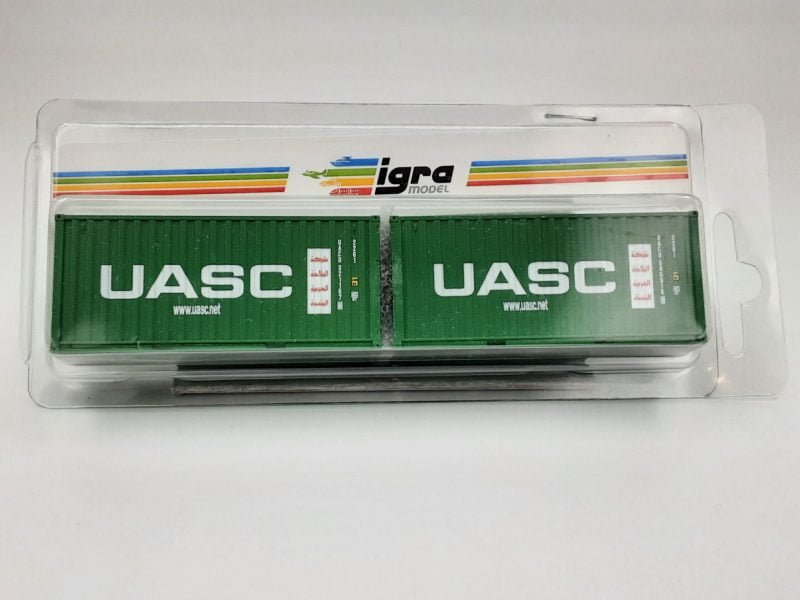 IGRA 98010032 - Set 2 container da 20' LC "UASC" - H0