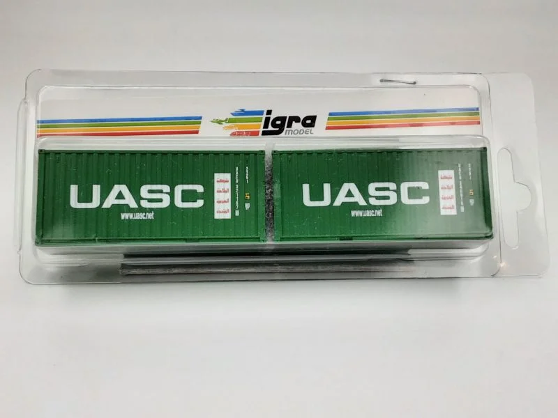 IGRA 98010032 - Set 2 container da 20' LC "UASC" - H0