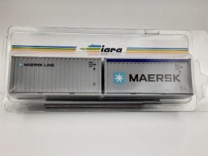 IGRA 98010046 - Set 2 container da 20' LC e Open Top "Maersk" e Maersk Line" - H0
