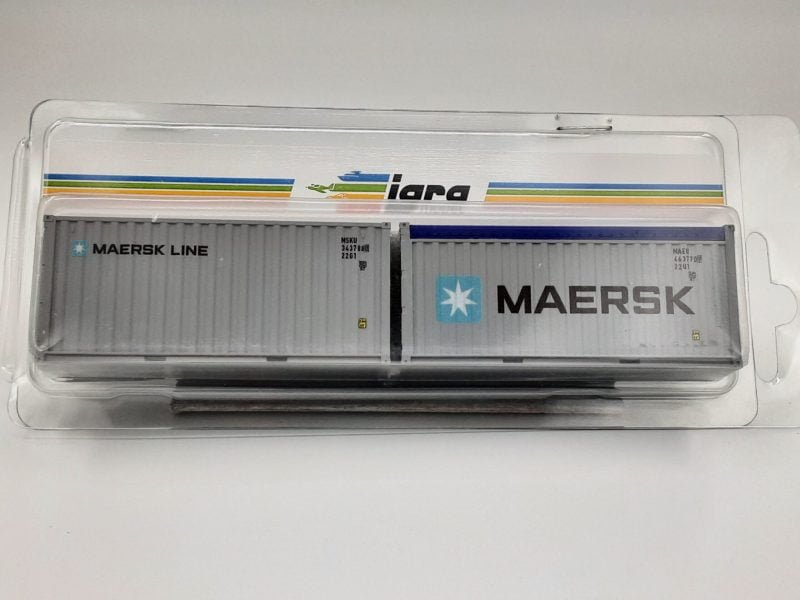 IGRA 98010046 - Set 2 container da 20' LC e Open Top "Maersk" e Maersk Line" - H0