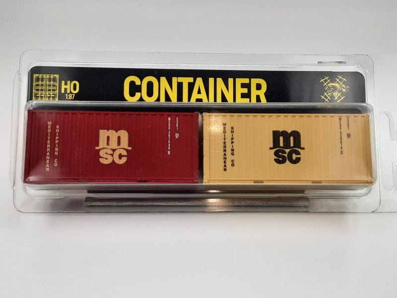 PI98010040 - Set 2 container da 20' LC "MSC" - H0