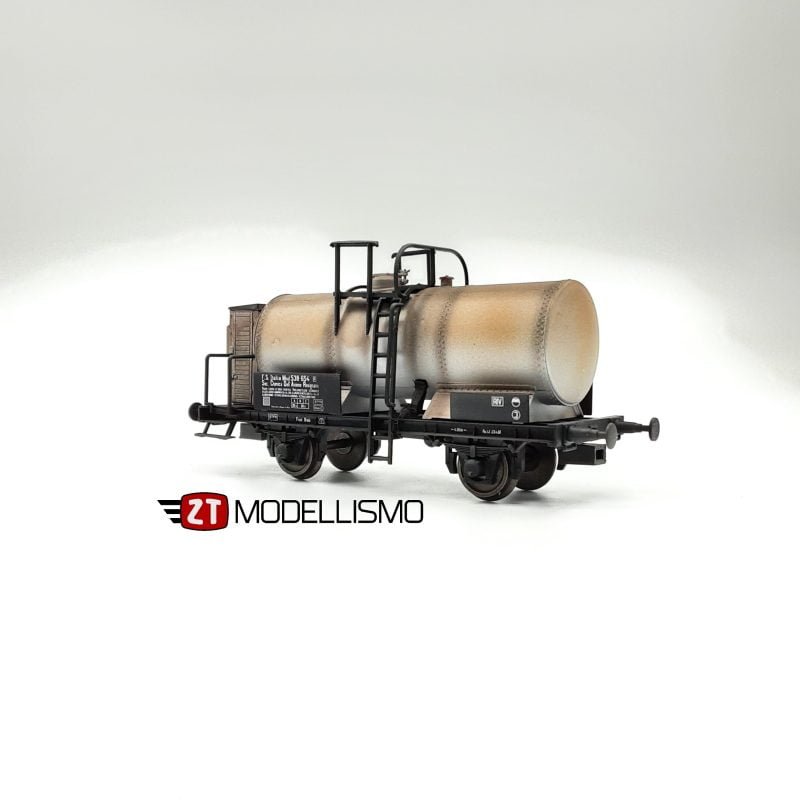 2TBS59 - Carro elaborato tipo Mnd FS "Società Chimica dell'Aniene" con garitta - Epoca III - H0