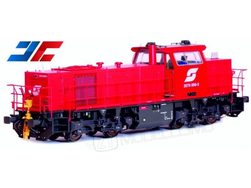 JC20730 - Rh2070.056-3 ÖBB rossa con logo "Pflatsch" - H0