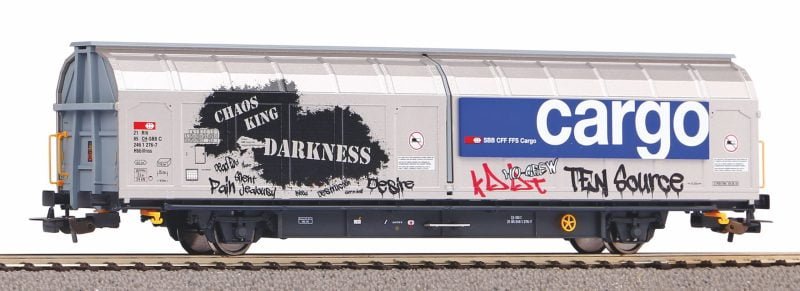 Piko 58985 - Carro tipo Hbbillnss SBB con graffiti - H0