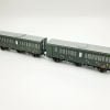ACME 55099 - Set di due carrozze tipo "1931R" FS Ciy 35000 e CDiy 67000 in livrea Verde Vagone - H0