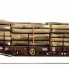 Roco 76574.B - Carro tipo Rs SBB con carico di tronchi - H0