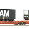 Roco 77394 - Carro tasca Tipo Sdggmrs738 T3000e "WASCOSA" con carico di due semirimorchi "FERCAM" - H0