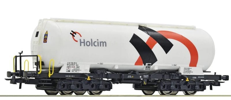 Roco 77423 - Carro silo tipo Uacs SBB in livrea Holcim - H0
