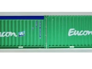 PI98010045 - Set 2 container 20' EUCON Open Top verde+ EUCON LC - H0