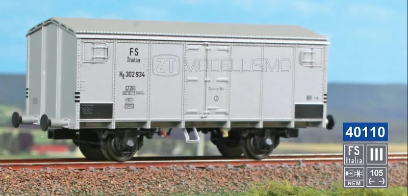 ACME 40110 - Carro frigo tipo Hg con garitta, FS - H0