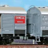 ACME 45057 - Set di due carri con garitta tipo Mv FS per trasporto vino “Marchetti” e “ERMEWA” – H0