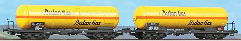 ACME 45093 - Set di due carri cisterna Zagkk, Butan Gas - H0