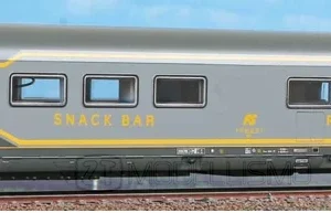 ACME 50443 - Carrozza WR Snack Bar / Ristorante FS in livrea bigrigio - H0