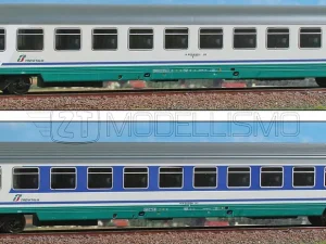 ACME 55148 - Set di 2 carrozze di 2°cl tipo UIC-X "Giubileo", FS - H0