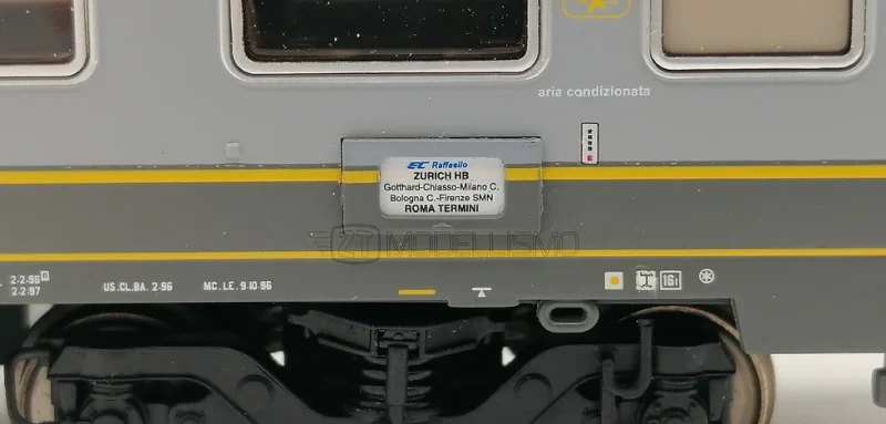 Acme 55219 - Set Eurocity "Raffaello" Roma T.ni - Zurich HB - H0