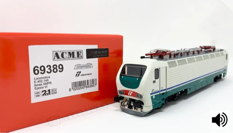 Acme 69389 - E402B148 FS in livrea XMPR - H0 - DCC Sound