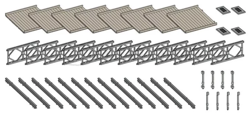 Artitec 1870140 kit ponte Bailey (Bailey Bridge) - H0
