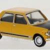 Brekina 22532 - Fiat 128 gialla con cofano nero - H0