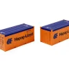 PI98010020 - Set 2 container da 20' Open Top "Hapag Lloyd" - H0