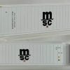 PI12402 - Set di 2 Container Frigo da 40" HC "MSC" - H0