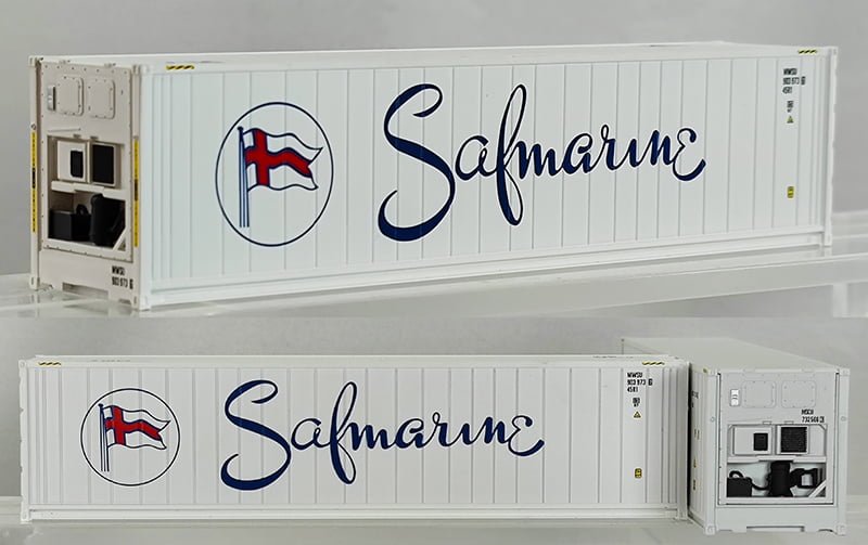 PI12404 - Set di 2 Container Frigo da 40" HC "Safmarine" - H0