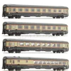 Pi.R.A.T.A. 6130 - Set di 4 carrozze Gran Confort, tipo 1970 - N