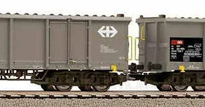 Piko 97300 - Set 2 carri tipo Eaos SBB in livrea grigia - H0