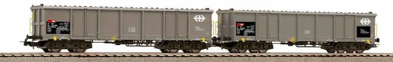 Piko 97300 - Set 2 carri tipo Eaos SBB in livrea grigia - H0