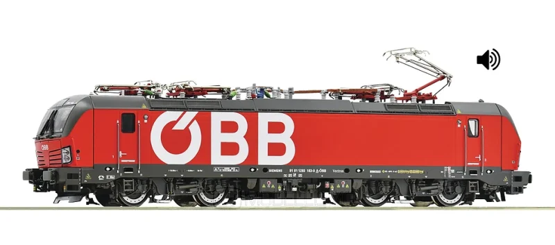 Roco 71959 - 1293.183-0 in livrea rossa ÖBB - H0 - DCC Sound