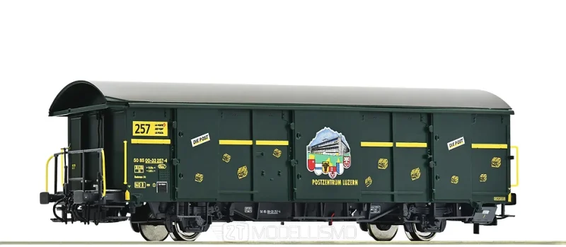 Roco 76208 - Carro postale tipo Z2 SBB in livrea verde speciale "Postzentrum Luzern" - H0