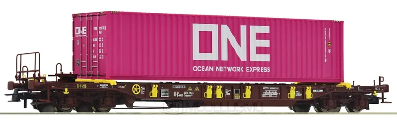 Roco 76234 - Carro tasca T3 "Sdgmns 33" con container ONE - H0