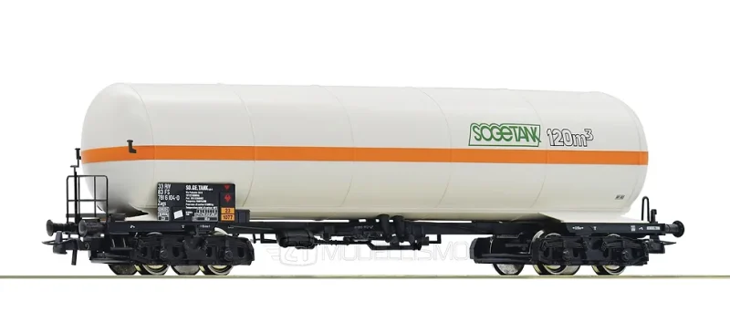 Roco 76385 - Carro cisterna tipo Zags FS "Sogetank" per il trasporto di gas pressurizzato - H0