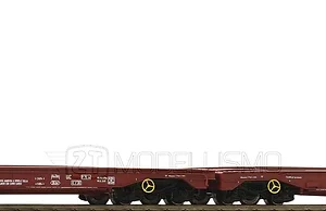 Roco 76756 - Carro pianale articolato tipo Saads FS "WIPPEN" - H0