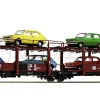 Roco 76834 - Carro tipo Laes543 DB con carico di 8 auto FIAT 127 - H0