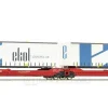 Roco 77386 - Carro tasca Tipo Sdggmrs738 T3000e DB-AG con carico di due container da 45' "EKOL"- H0