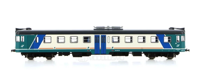 ViTrains 2267 - ALn 668.1701 FS in livrea xmpr con illuminazione interna - H0