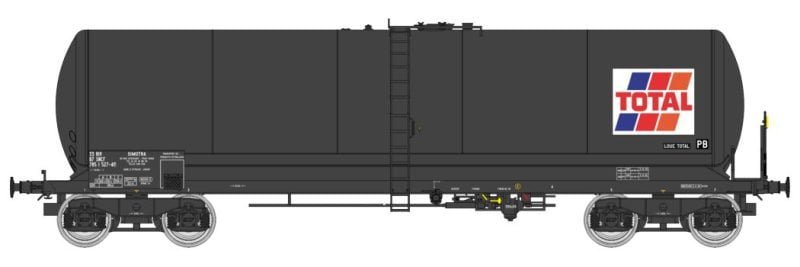 REE WB-592 - Carro Cisterna ANF SNCF tipo lungo "TOTAL" - H0