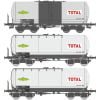 REE WB-590 - Set 3 carri cisterna ANF SNCF "SIMOTRA - TOTAL" - H0
