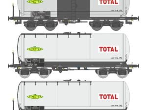 REE WB-590 - Set 3 carri cisterna ANF SNCF "SIMOTRA - TOTAL" - H0