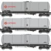 REE WB-598 - Set 3 carri cisterna ANF SNCF "ERMEWA" - HO