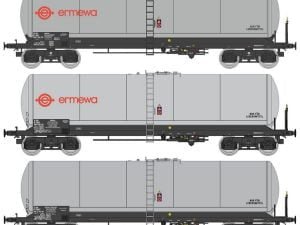 REE WB-598 - Set 3 carri cisterna ANF SNCF "ERMEWA" - HO