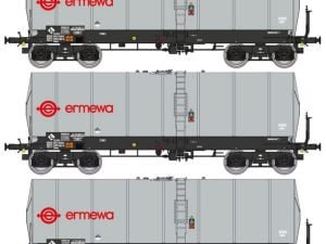 REE WB-658 - Set 3 carri cisterna FAUVET-GIREL SNCF “ERMEWA” - H0