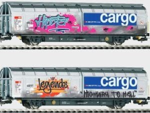 Piko 54502 - Carro tipo Hbbillnss SBB con graffiti - H0