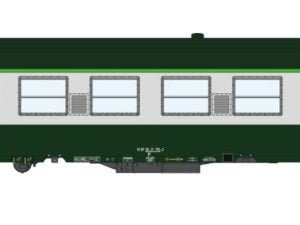 REE VB-304 - Carrozza tipo UIC-Y B10 SNCF in livrea Verde Garrigue / Grigio Cemento e logo Nouille - H0