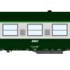 REE VB-308 - Carrozza tipo UIC-Y B9 (ex A9) SNCF in livrea Verde Garrigue / Grigio Cemento e logo Encadré bianco - H0