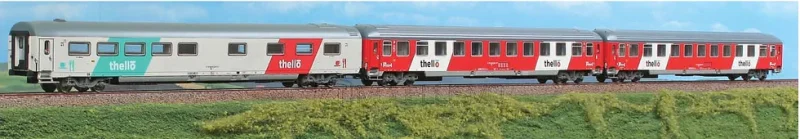 ACME 55223 - Set 3 carrozze Euronight "Thellò" - H0