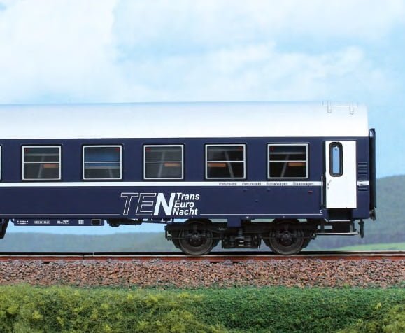 ACME 55279 - Set di due carrozze passeggeri tipo Mu FS e SNCB in livrea TEN con loghi Railtour - H0