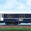 ACME 55279 - Set di due carrozze passeggeri tipo Mu FS e SNCB in livrea TEN con loghi Railtour - H0