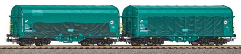 Piko 58397 - Carro telonato tipo Shimmns "Mercitalia Rail" con pezzature - H0